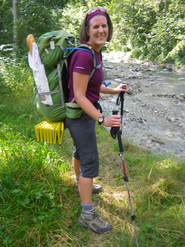 Hiker in Alps