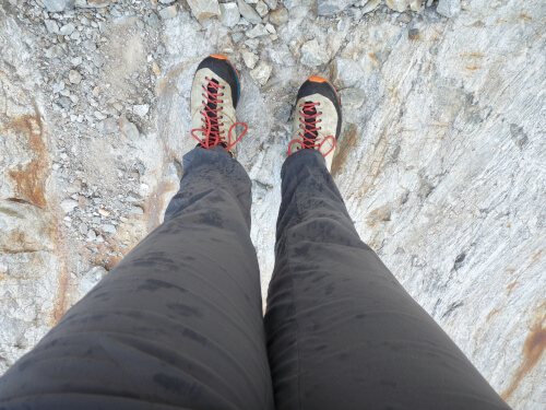 Shoes on the Tour du Mont Blanc
