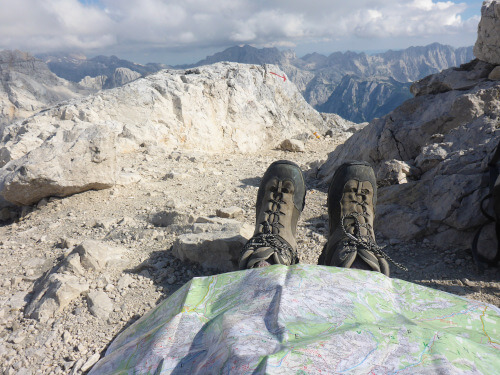 Map in the Alps
